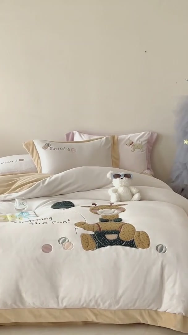 保睿利斯牛奶绒四件套：这个冬天，我找到了被窝里的温柔乡