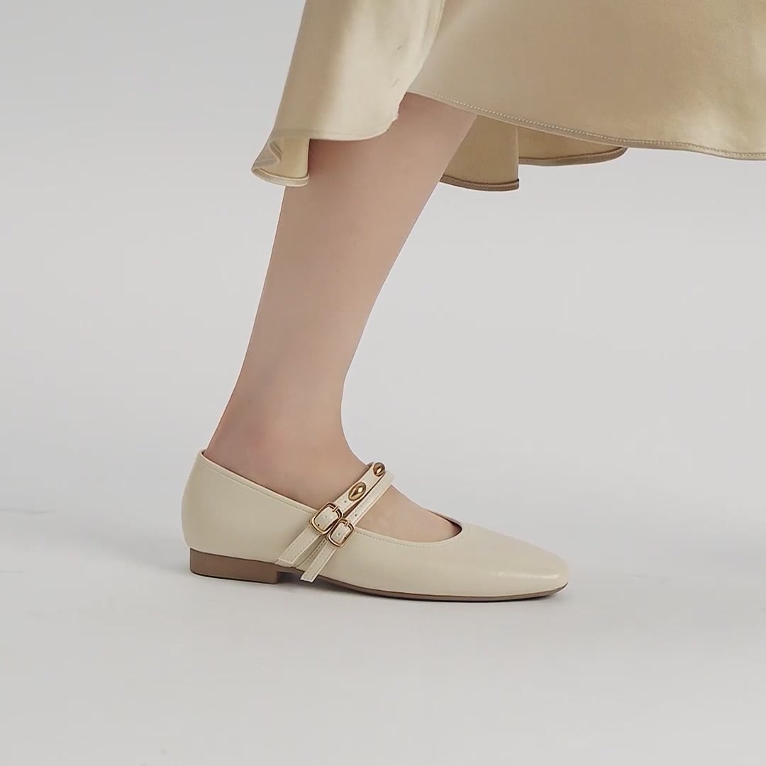 玛丽珍鞋的文艺回响：Five Plus 2026新款法式金豆一字扣软底小单鞋体验记