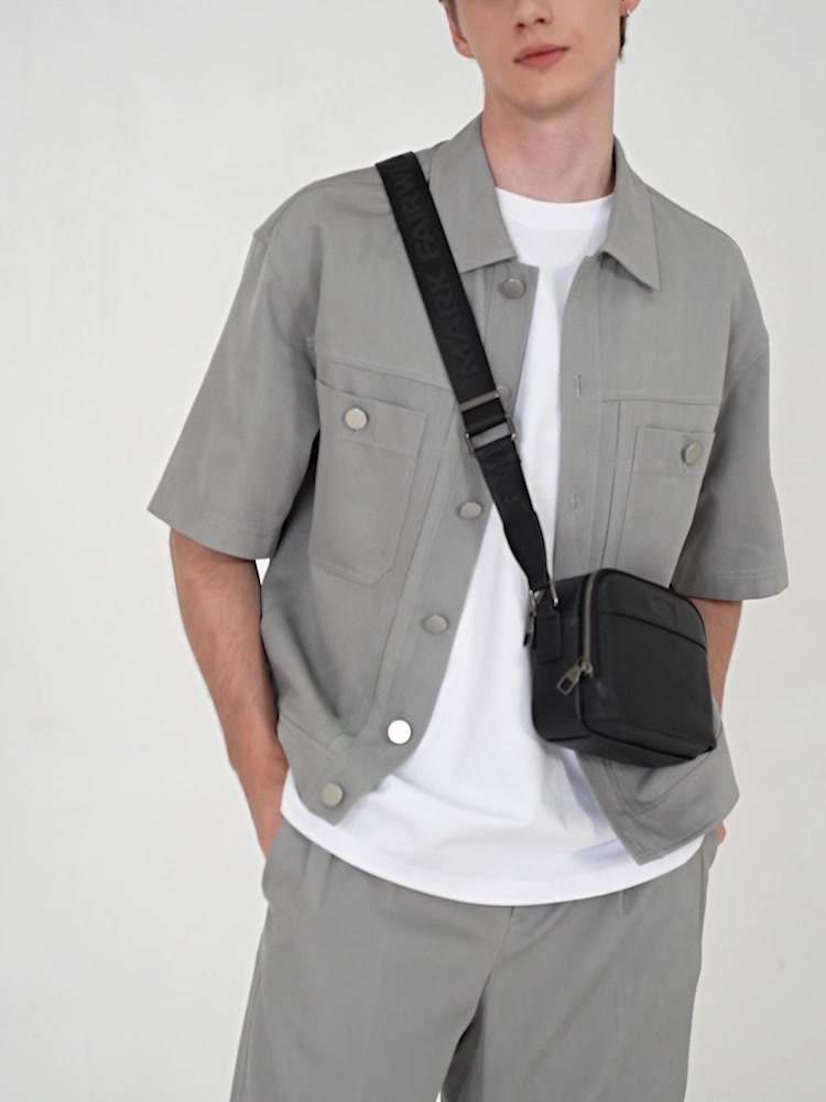 马克华菲FAIRWHALE男士单肩包：真皮轻便通勤，商务休闲两不误！