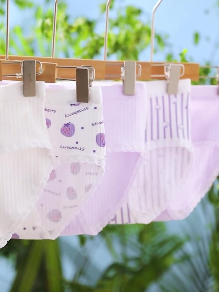 女儿超爱！这款纯棉内裤不夹屁屁，舒适到飞起💕