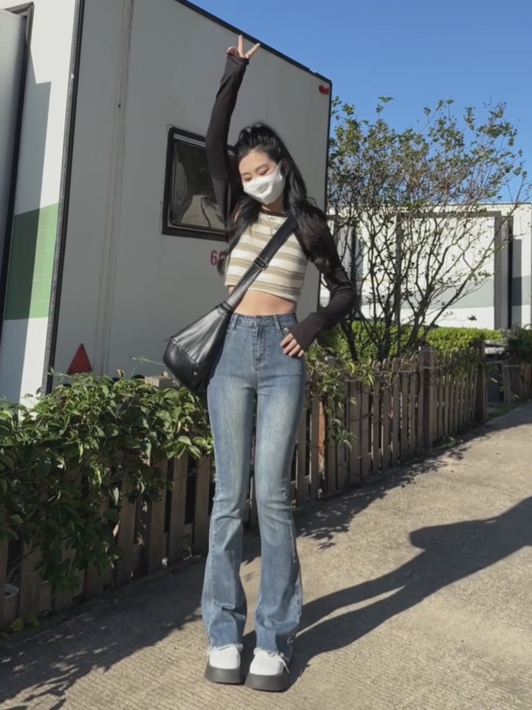 歌谛婕喇叭裤：复古回潮，高腰弹力让我秒变‘腿精’