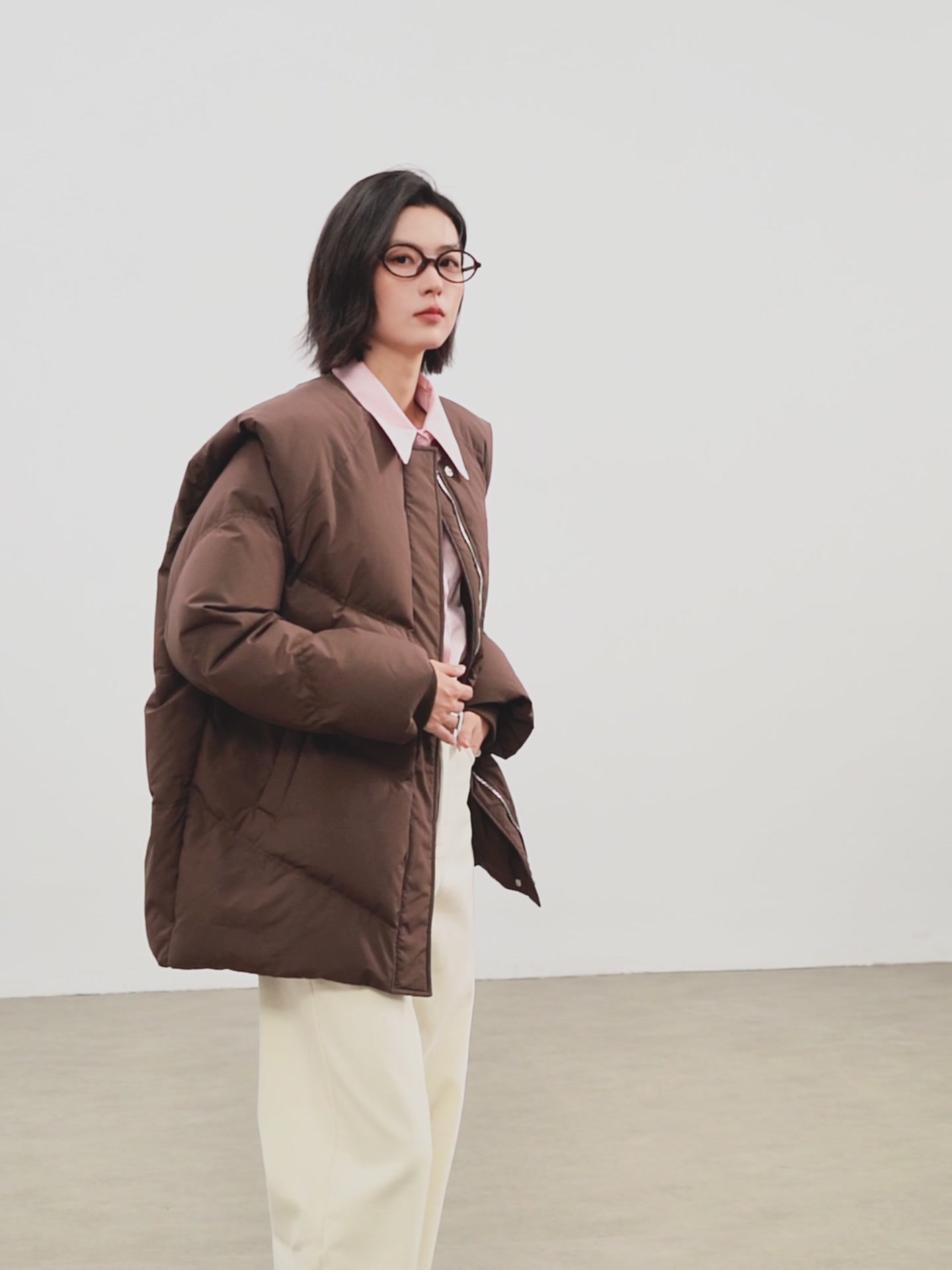 佧茜文这款羽绒服，让我在零下10度的北京街头也能保持风度