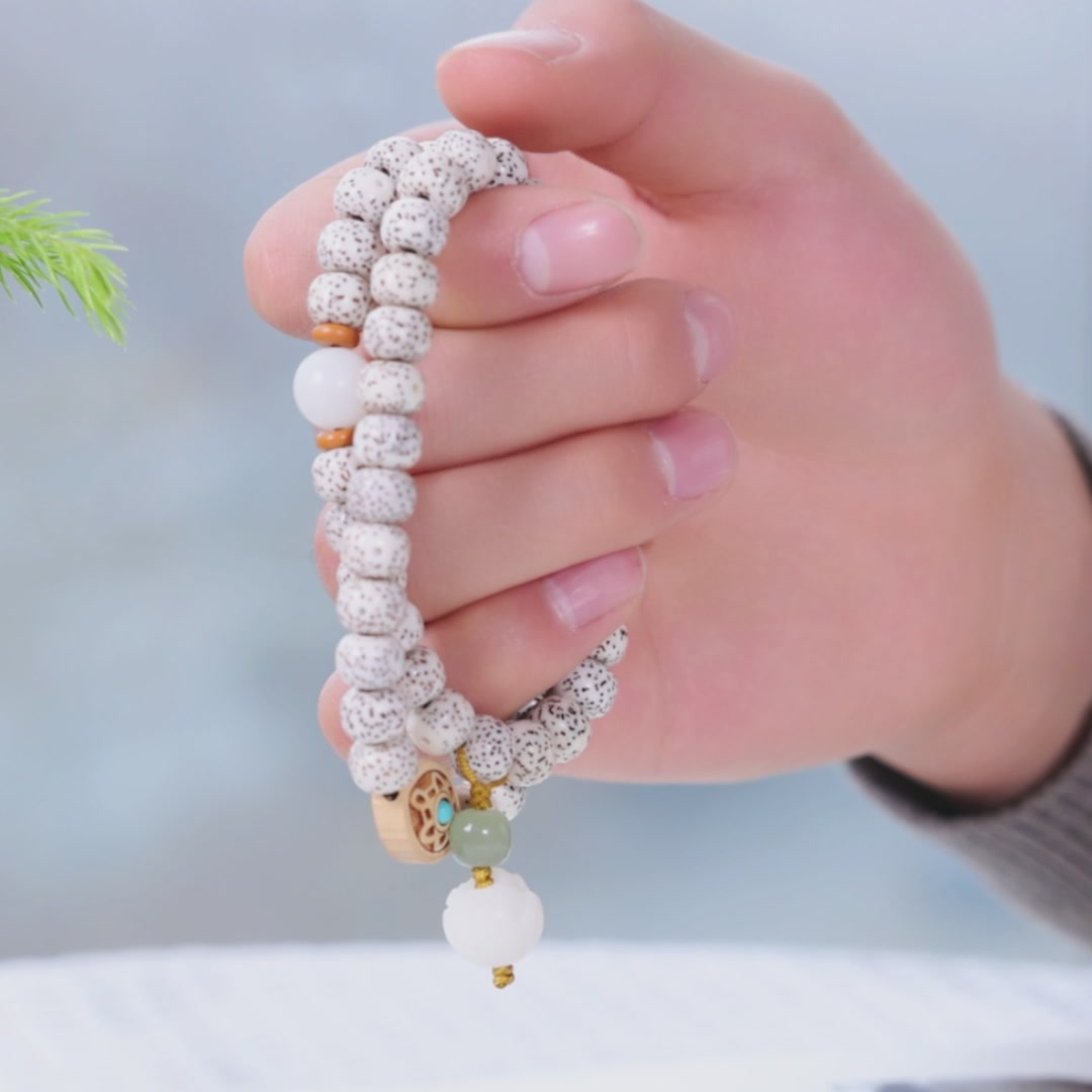 星月菩提双圈手串体验：自省中的禅意与网感碰撞