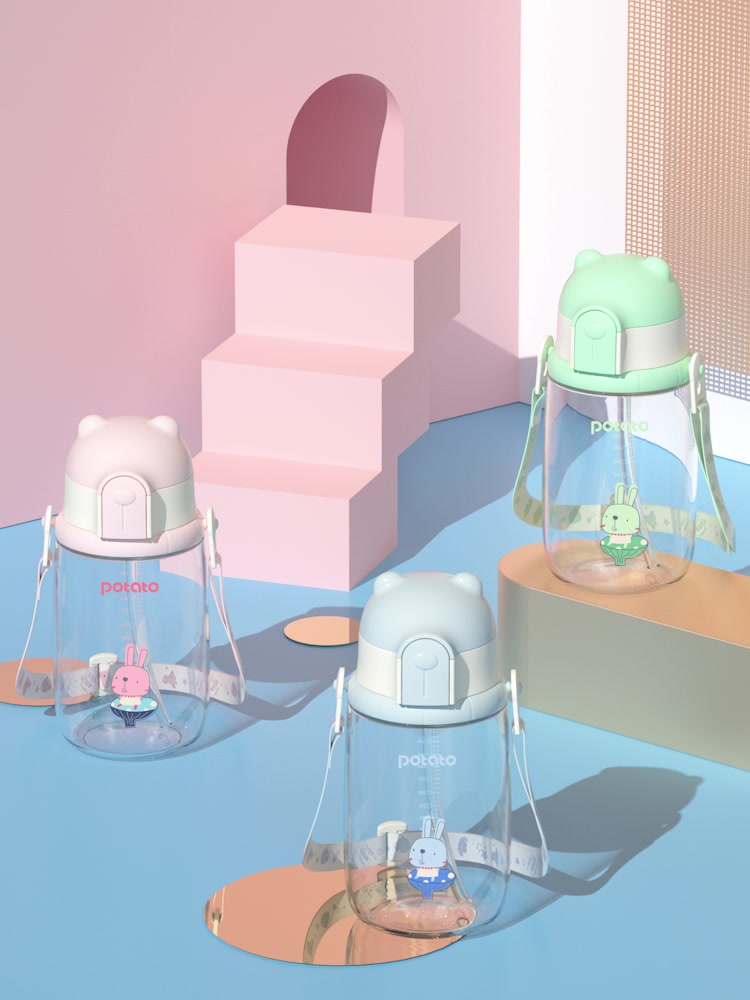小土豆potato吸管杯：娃的夏日水壶，老母亲的防摔救星？