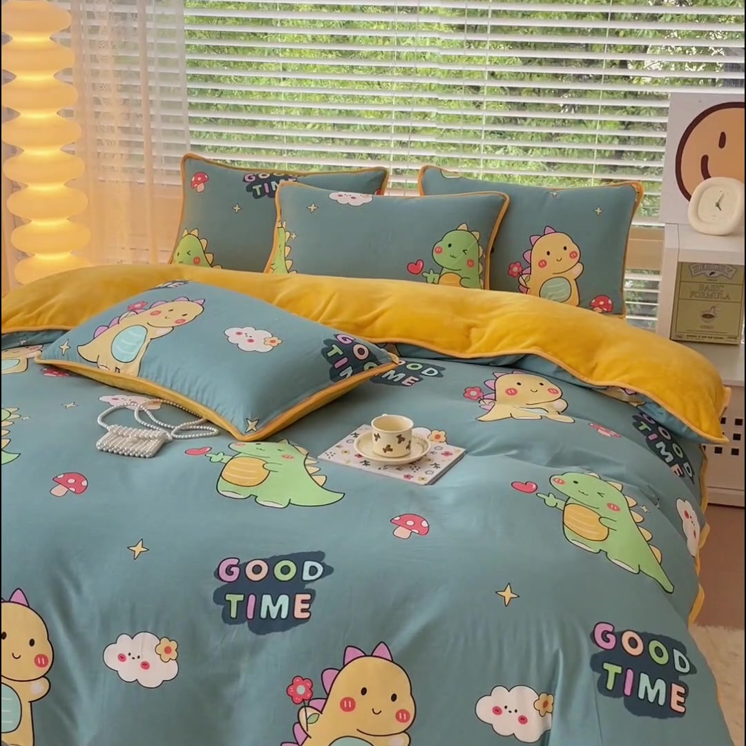 艾桐法莱绒被套：秋冬两面用，温暖与舒适并存