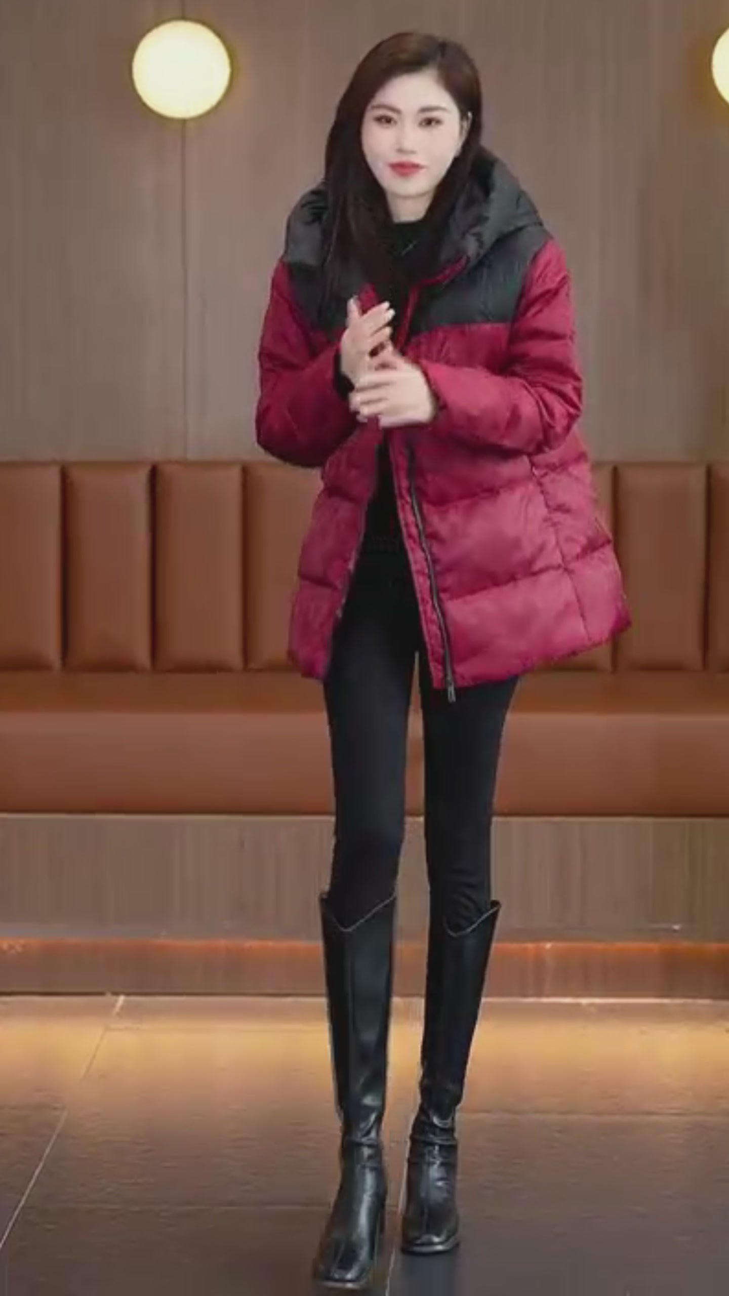 冬日里的诗与远方：JANCYBONY提花羽绒派克服的细腻体验