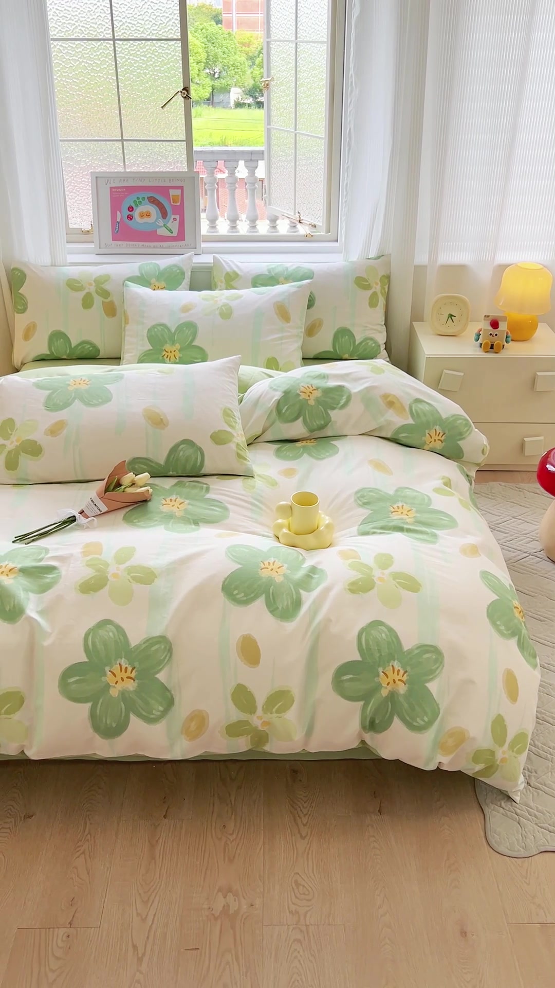 蕊丝坊RIOUS 40支精梳棉四件套：卡通印花带来的小清新睡眠体验