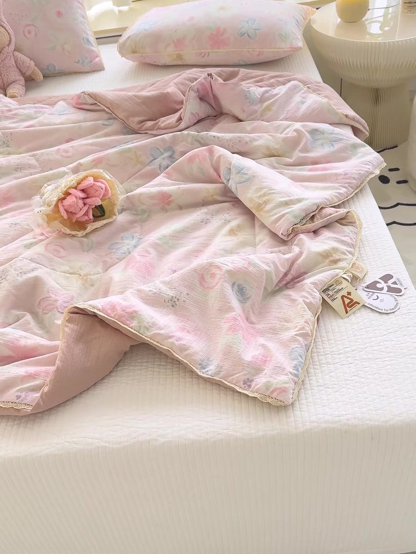 这床夏被让我在空调房里找到了春天！眠格云感双层纱体验报告