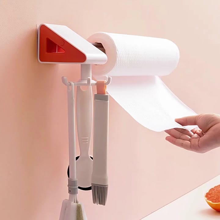 免打孔旋转挂钩,厨房浴室收纳神器!