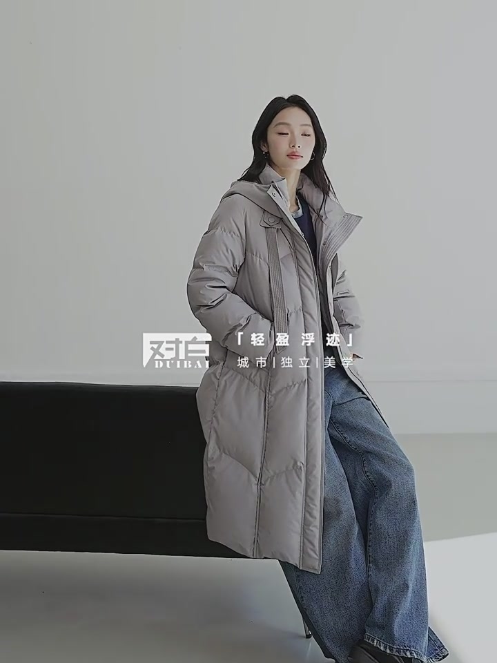 对白羽绒服测评|25冬新品高级感连帽外套,保暖又显瘦!