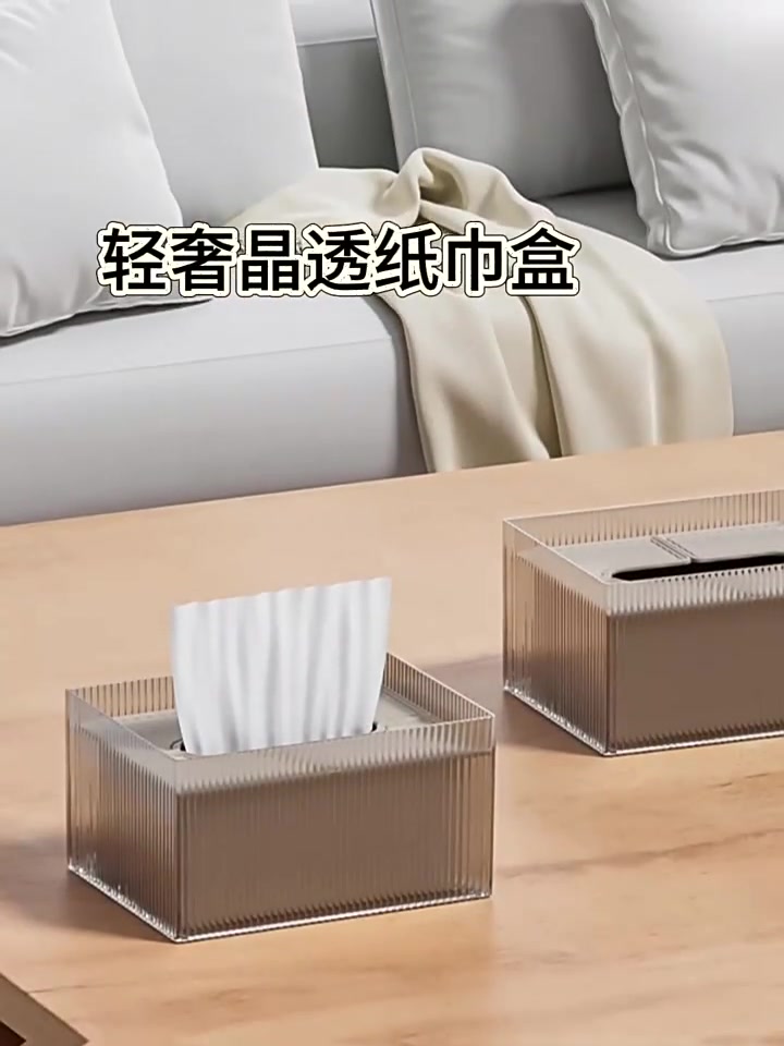 泰禾透明纸巾盒：北欧简约风，客厅里的“氛围感”担当