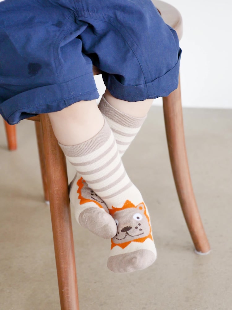 柠檬舒品儿童袜子：萌趣小动物，舒适又耐穿