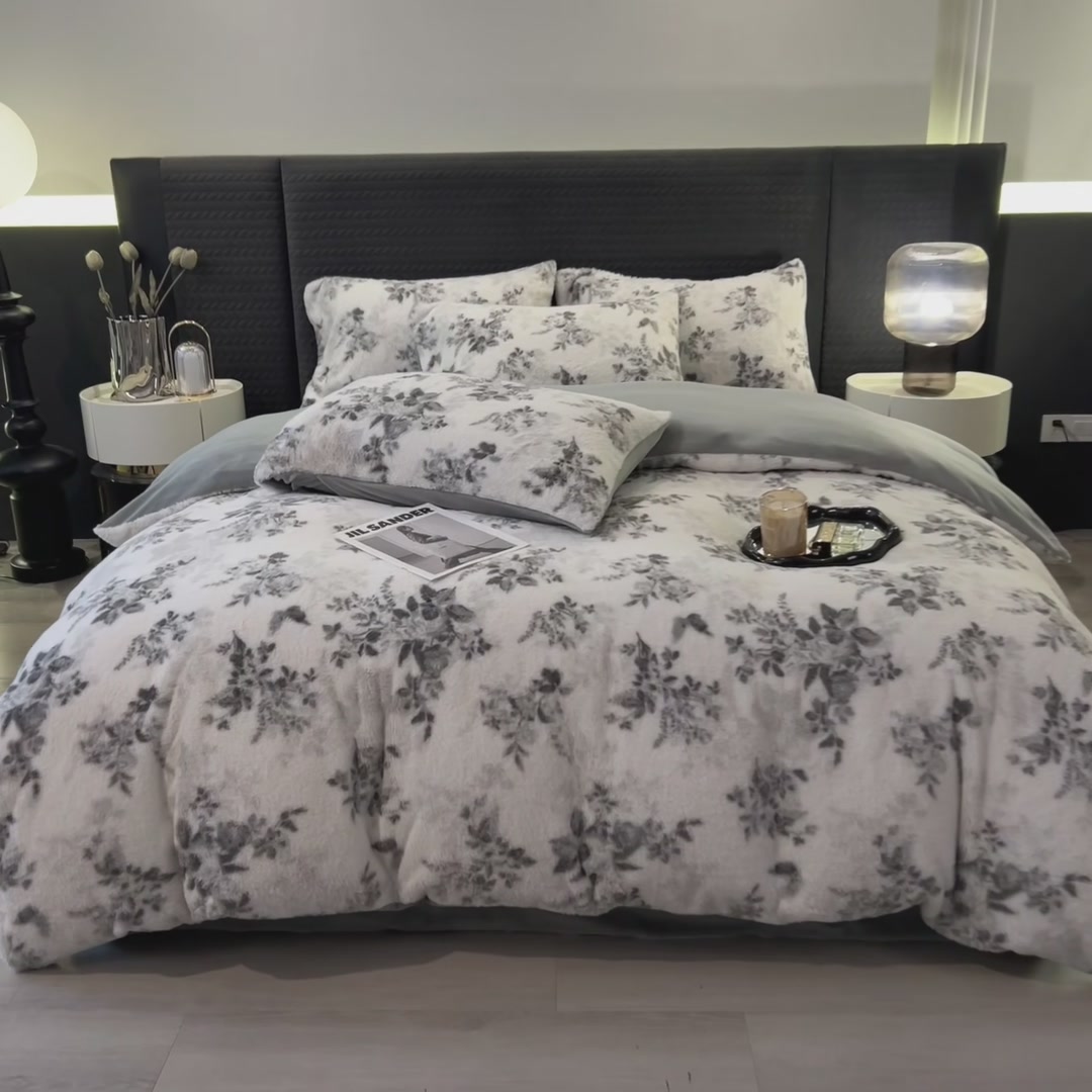 秋冬必备！美拉德兔毛绒四件套，宿舍党也能拥有的温暖小窝💤