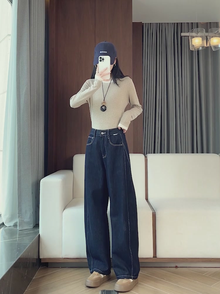 秋冬必备！这条弯刀牛仔裤让我秒变腿精✨