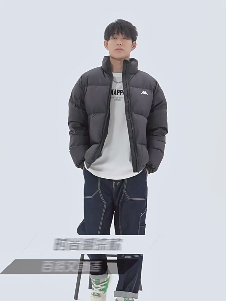 卡帕KAPPA羽绒服体验：防风短款面包服，情侣穿搭的硬核选择