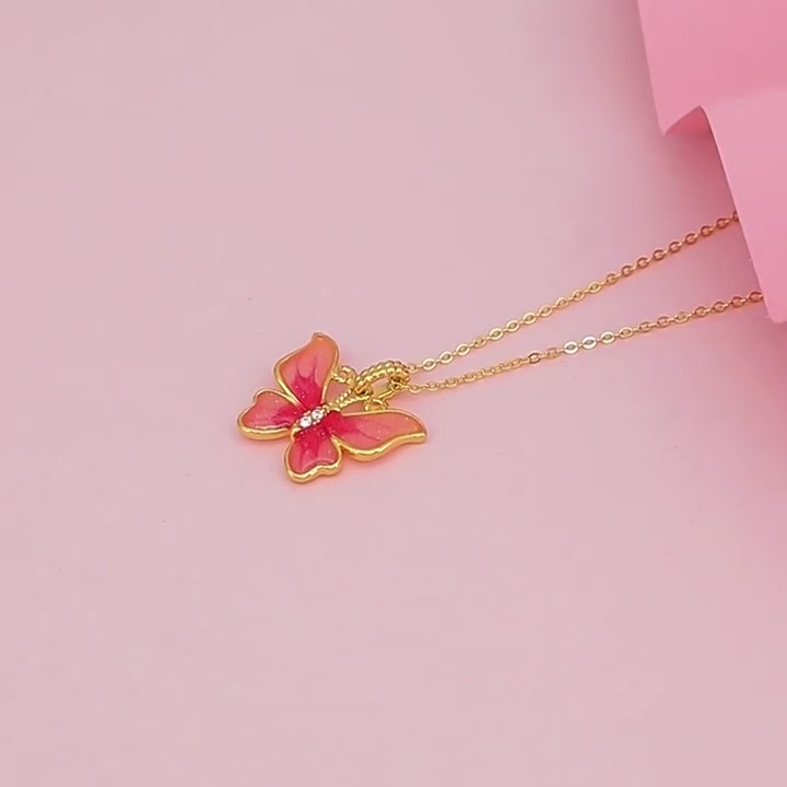 【九紫离火第一蝶】足金吊坠：这波不亏，直接起飞！