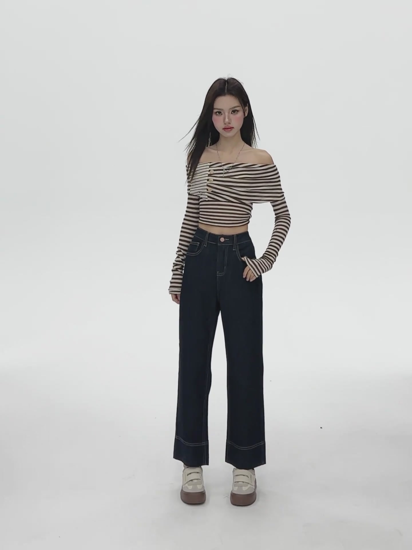 小个子福音！这条弹力直筒牛仔裤，让我瞬间自信两米八！