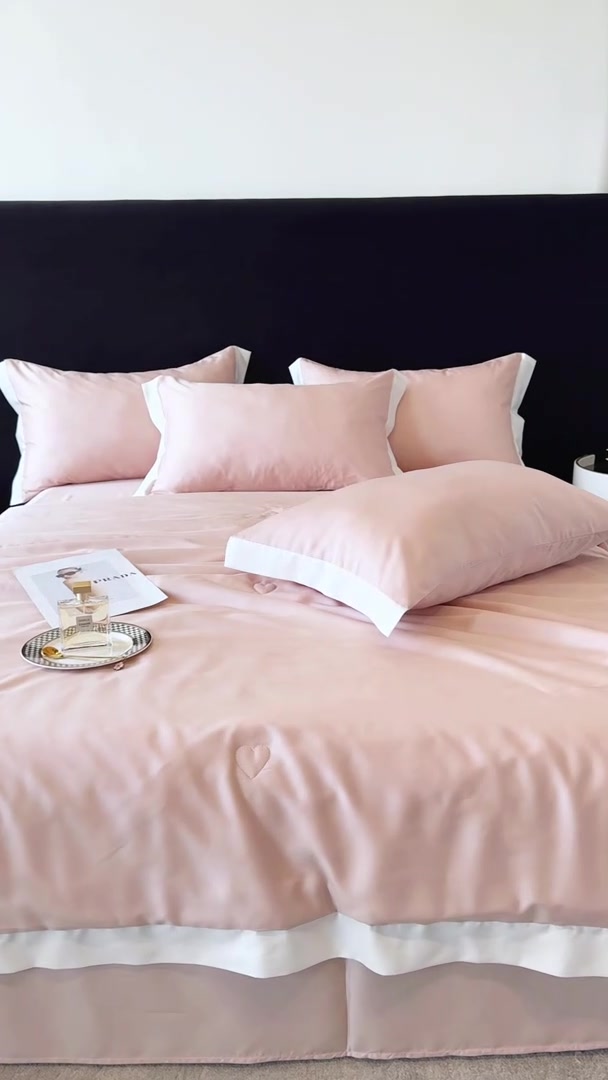 艾桐冰丝夏被四件套,裸睡星人狂喜!这个夏天我决定和它锁死🔒