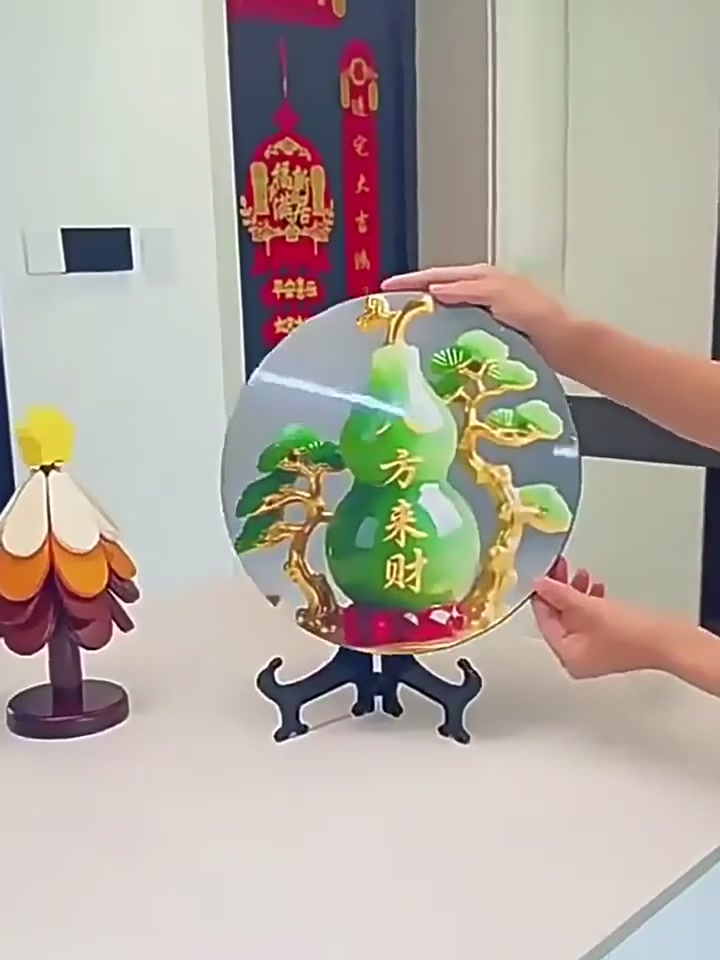 木马人八方来财葫芦摆件：新中式茶桌上的小确幸