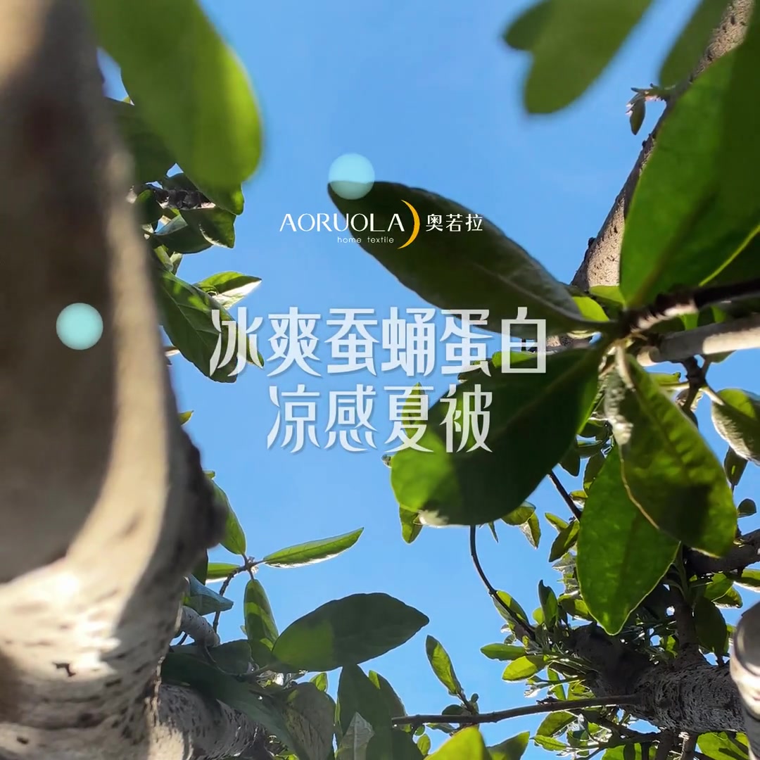 奥若拉冰爽蚕蛹蛋白夏被：夏天盖被子不再尴尬，这体验有点上头！