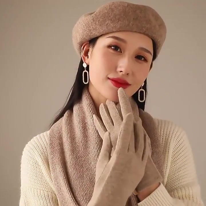 蓝婷凯丝Lightingkiss羊毛手套：触肤即暖，指尖翻盖设计真香了！