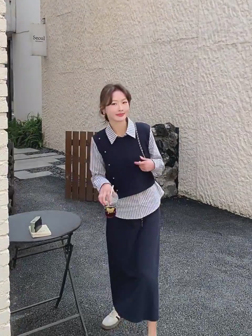 赢夫人条纹套装｜假两件卫衣+半身裙，299元穿出高级感！