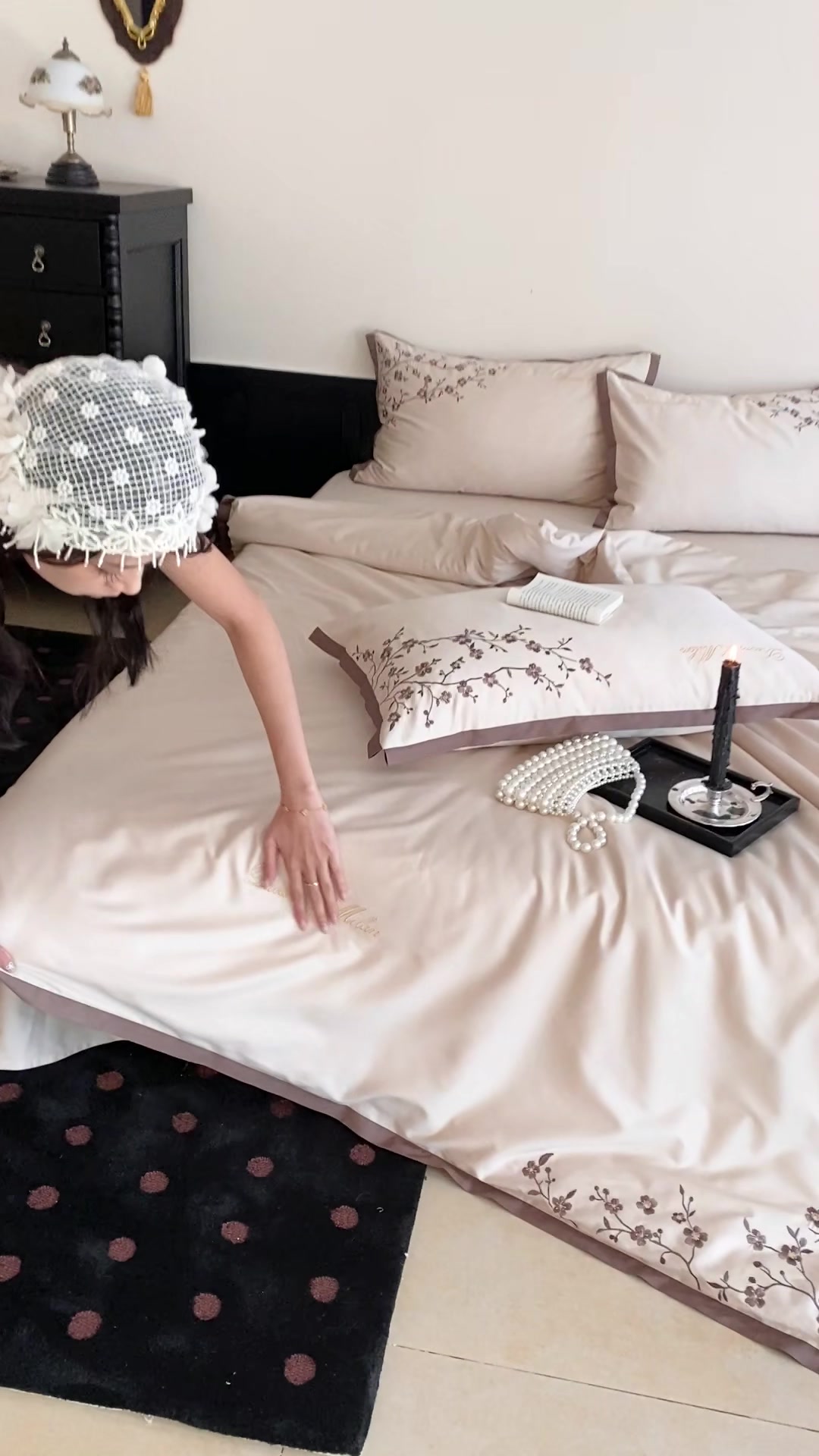 母婴级A类纯棉四件套，逸茉YiMo新品开箱：高级感印花，值不值这个价？