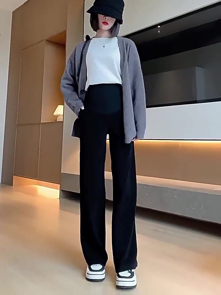 婧麒孕妇裤冬季加绒加厚体验：羊羔绒直筒裤，温暖与舒适并存