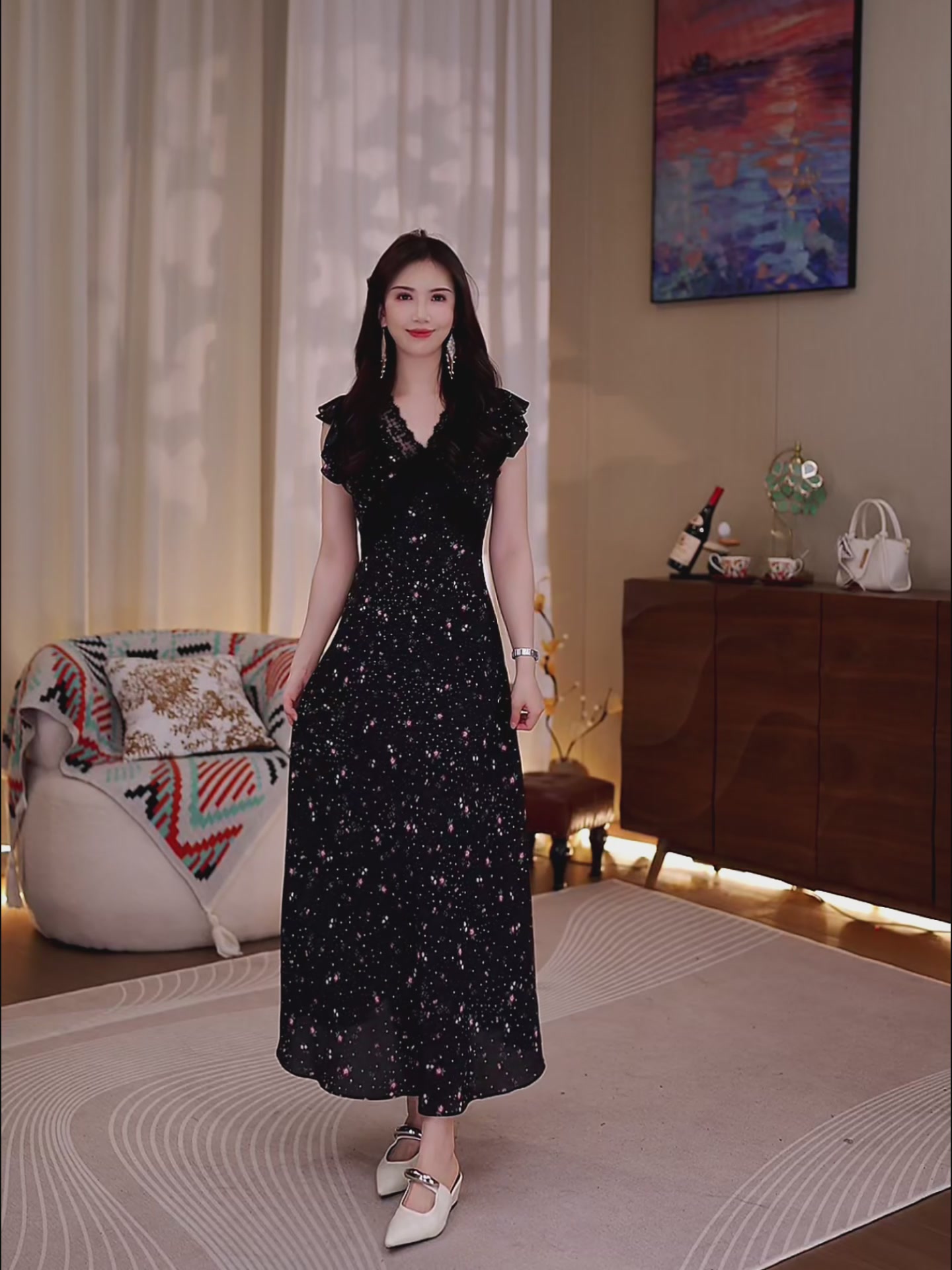 兰瑟儿新款碎花裙,法式优雅轻松拿捏!