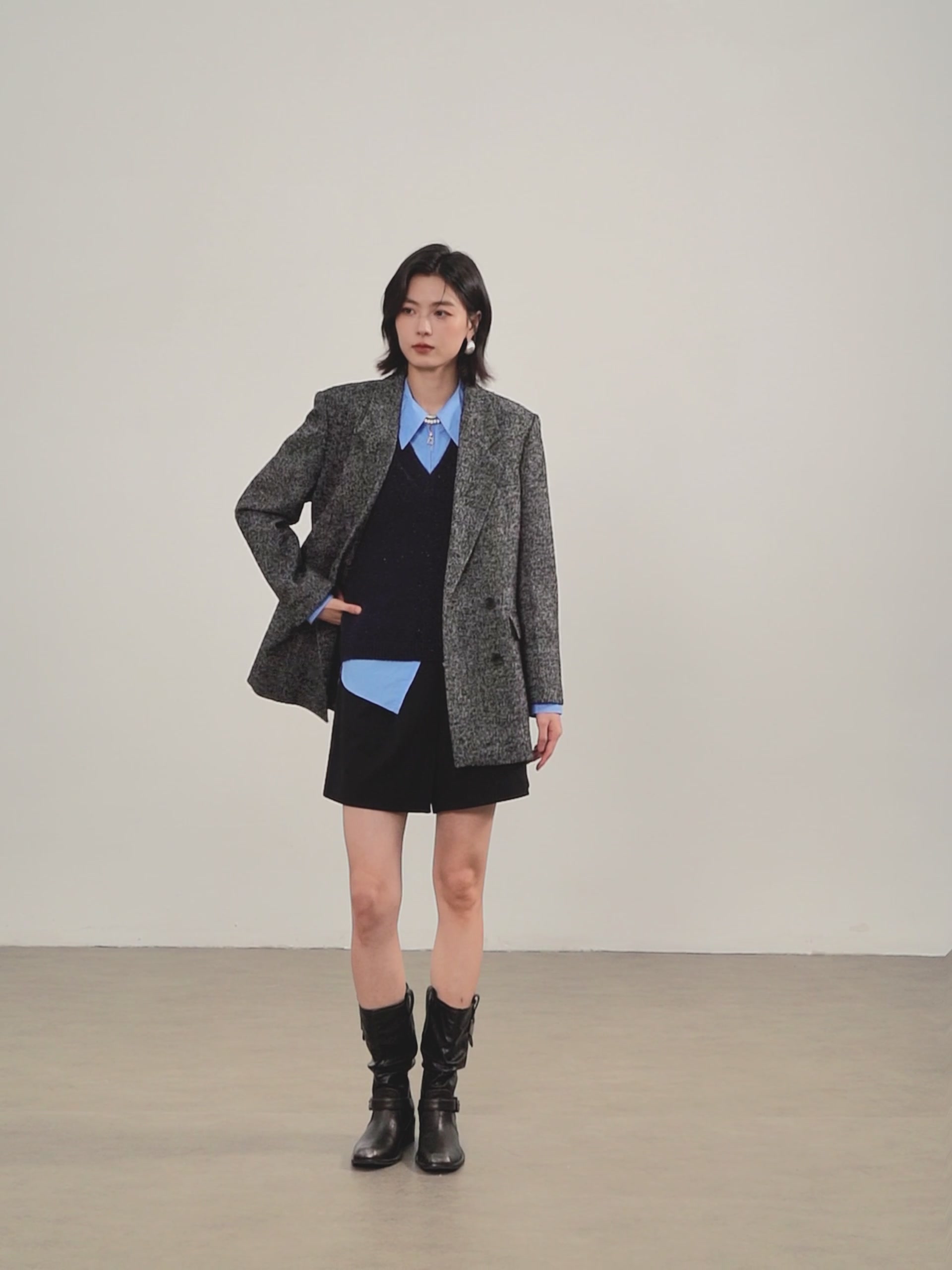 佧茜文静奢风西装外套：穿上它，我就是办公室里的“人间清醒”