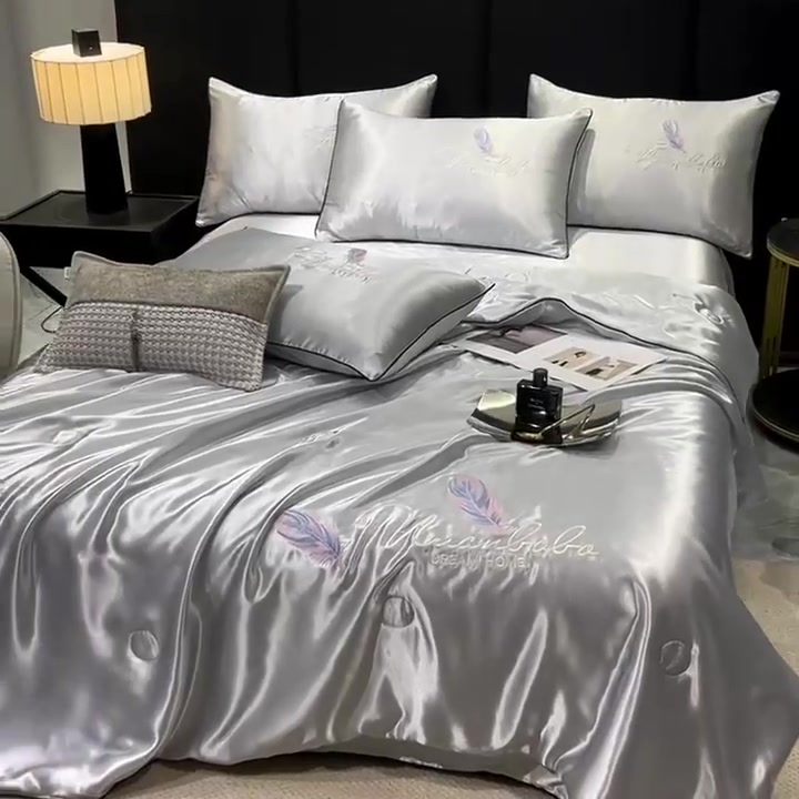 夏日清凉新宠：寐芸阁冰丝夏被，真丝感体验不翻车