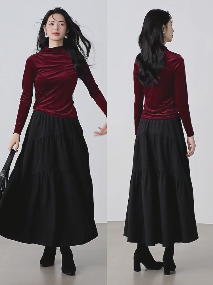 复古红丝绒立领上衣，468元值不值？我穿了半个月的真心话