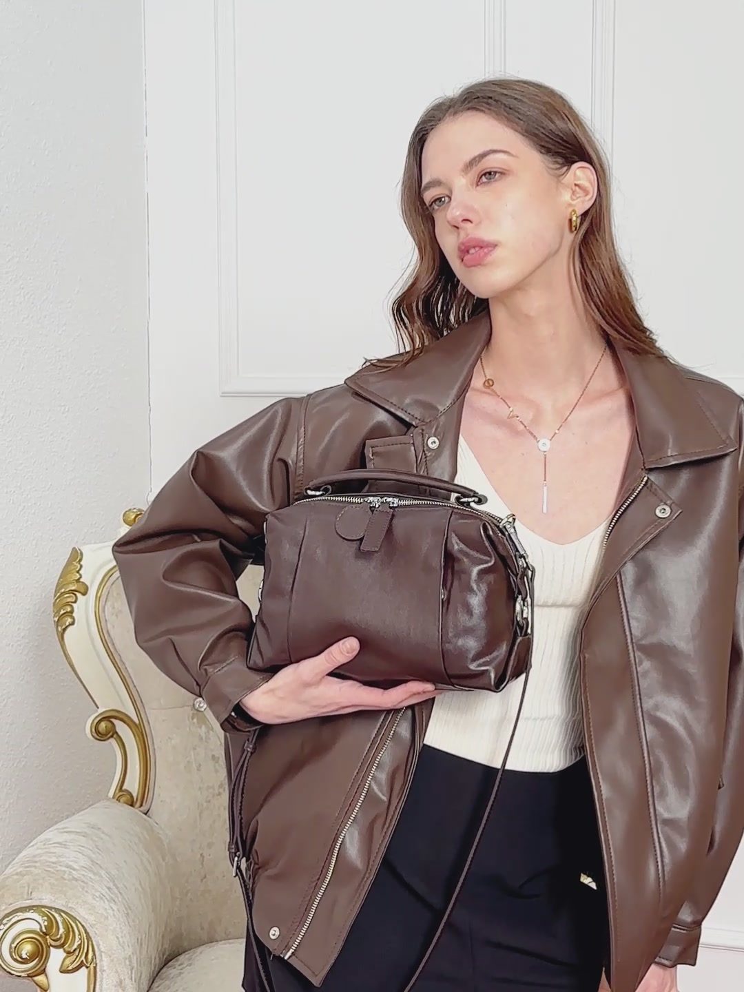 399元入的复古牛皮包，质感绝了！上班通勤超百搭✨