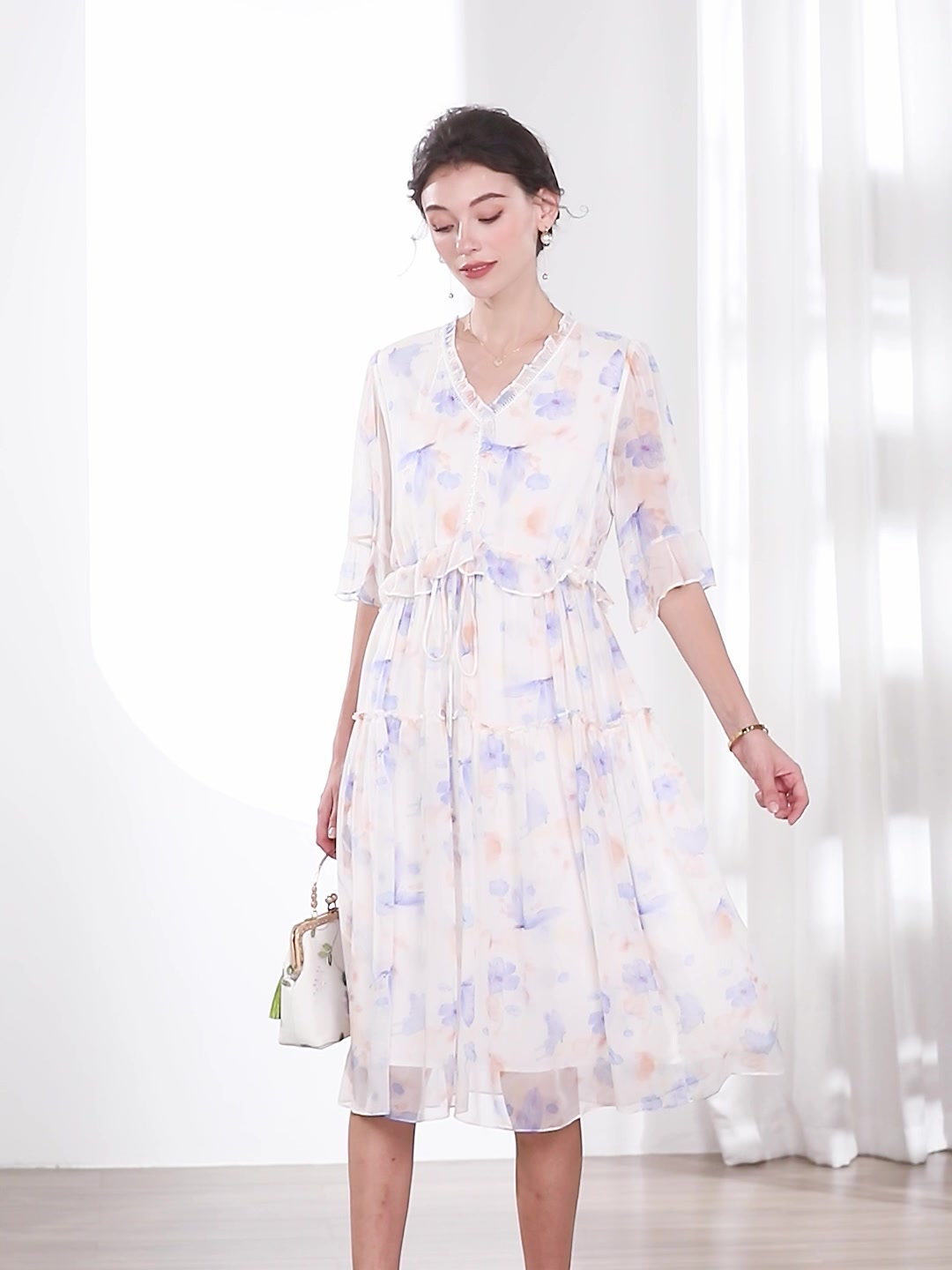 桑蚕丝连衣裙测评｜水墨佳人，真丝裙界的“温柔陷阱”