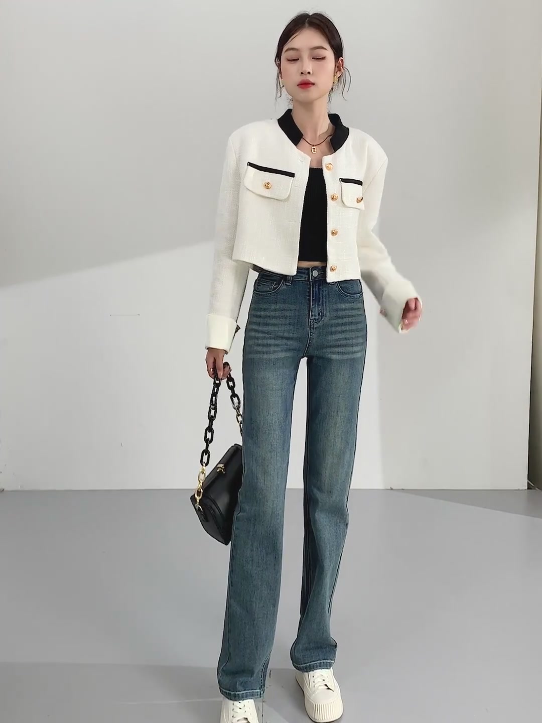 298元买条高腰直筒牛仔裤，值吗？我穿了一周的真实感受