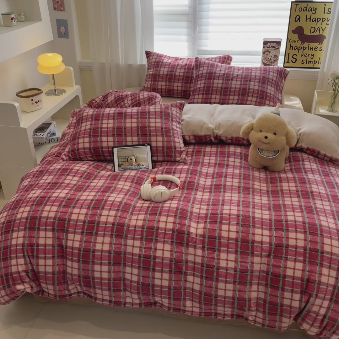 浪莎牛奶绒四件套：这个冬天，我选择被温柔包裹