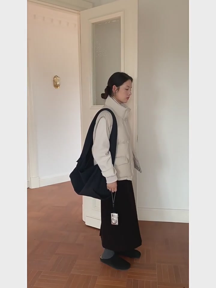 茗钥TG羽绒马甲：韩系简约风，保暖还是智商税？