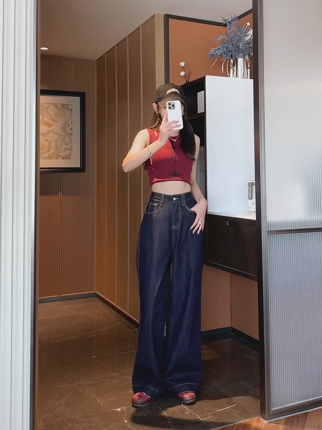 今芙这条美式复古牛仔裤，我直接锁死！显瘦又高级，秋天必备！