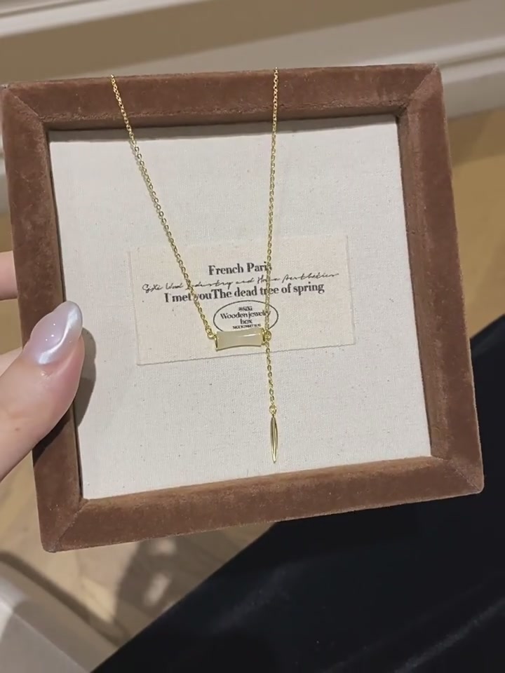 国风竹节锁骨链：轻奢高级感，我戴出了新中式灵魂！