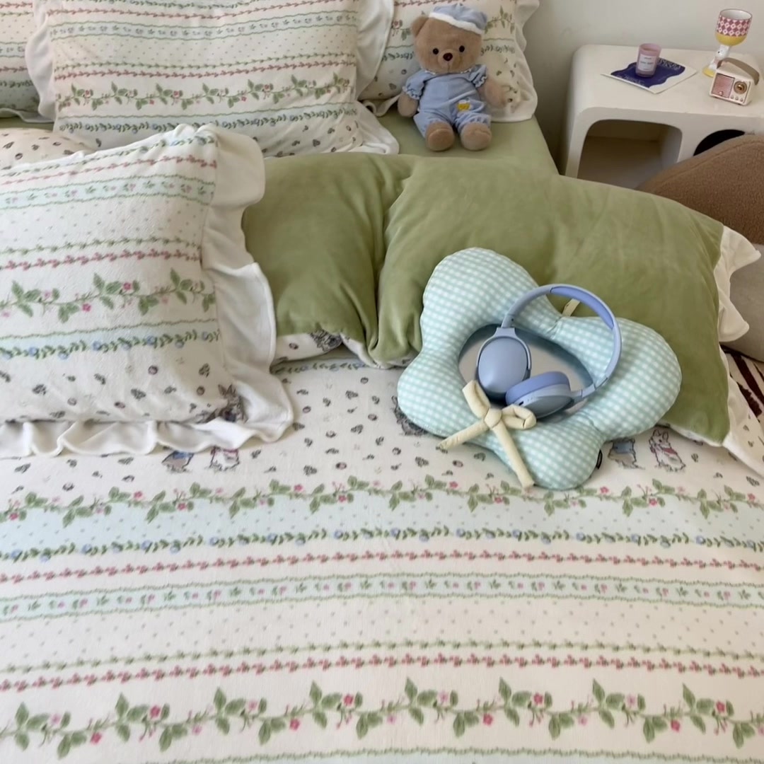 爸妈的秋冬新宠！卡通公主风牛奶绒四件套，温暖又可爱～