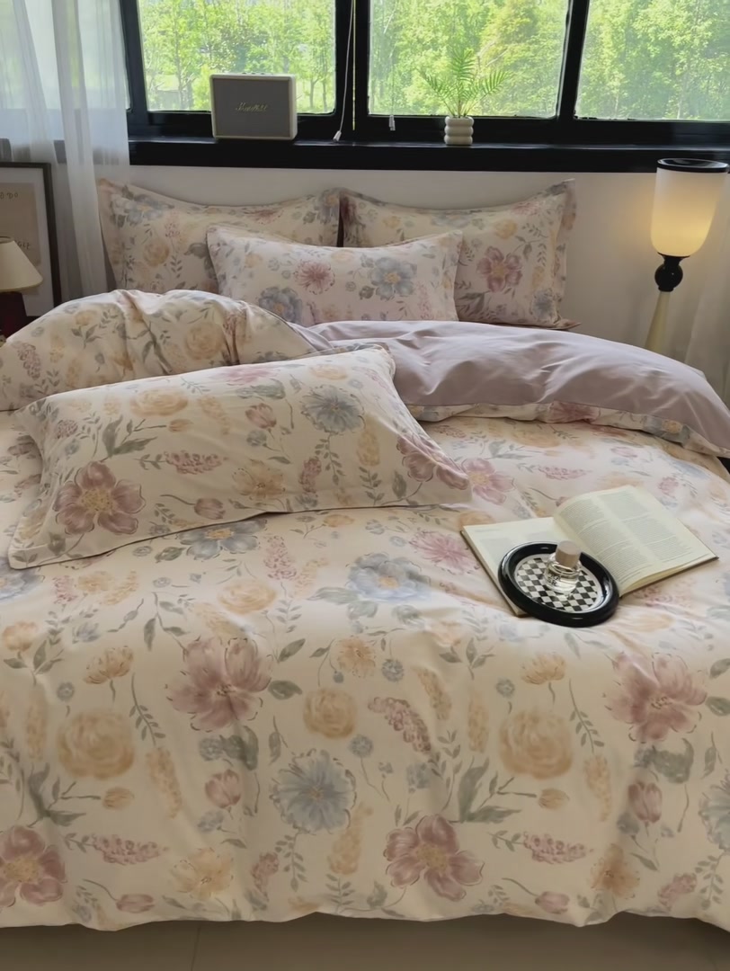 冬天必备！浪莎加厚全棉四件套，399元入手太值了！