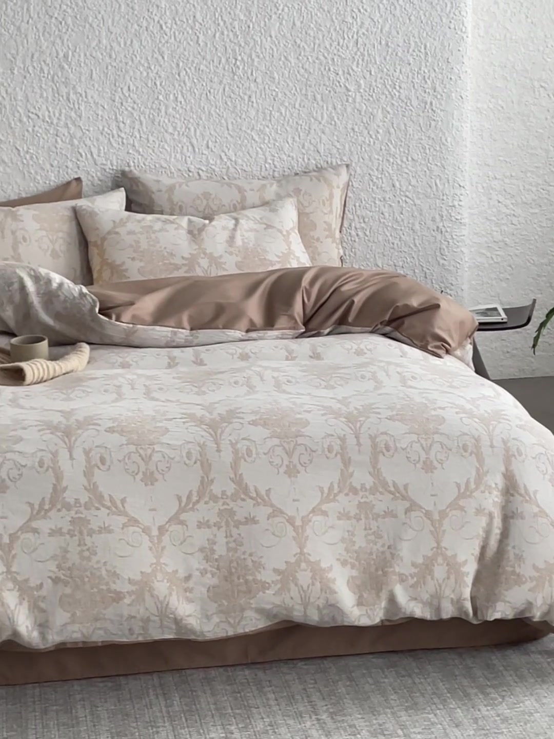 艾桐法式A类全棉水洗棉双层纱四件套：睡在云朵里的奢华体验