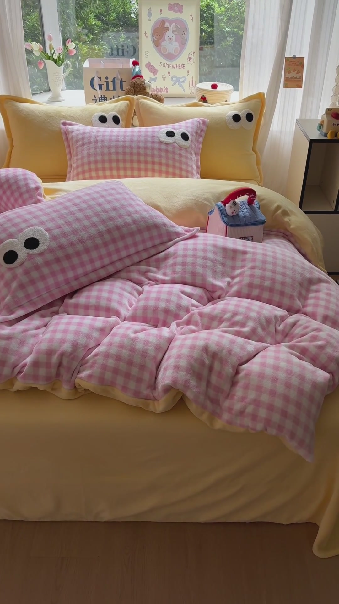 宿舍党必看！这款牛奶绒四件套让我冬天赖床到中午😴