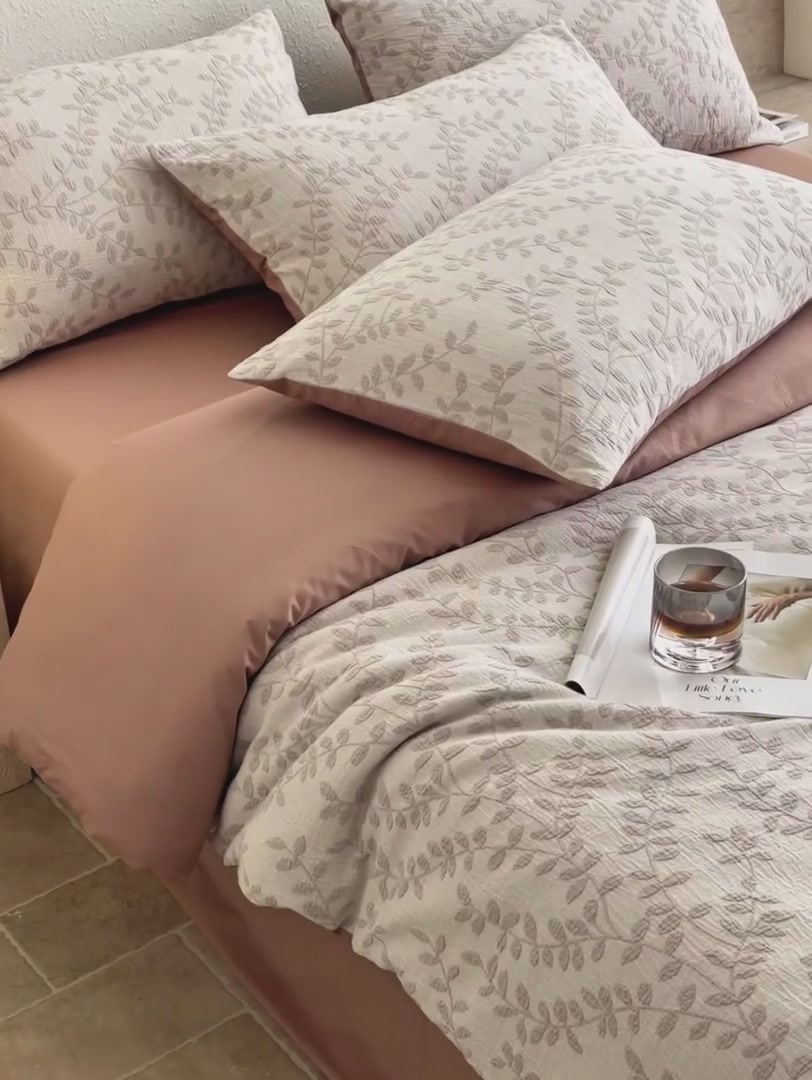 池羽2026新款三层纱色织大提花四件套：高支高密纯棉磨毛的奢华体验，值不值这个价？