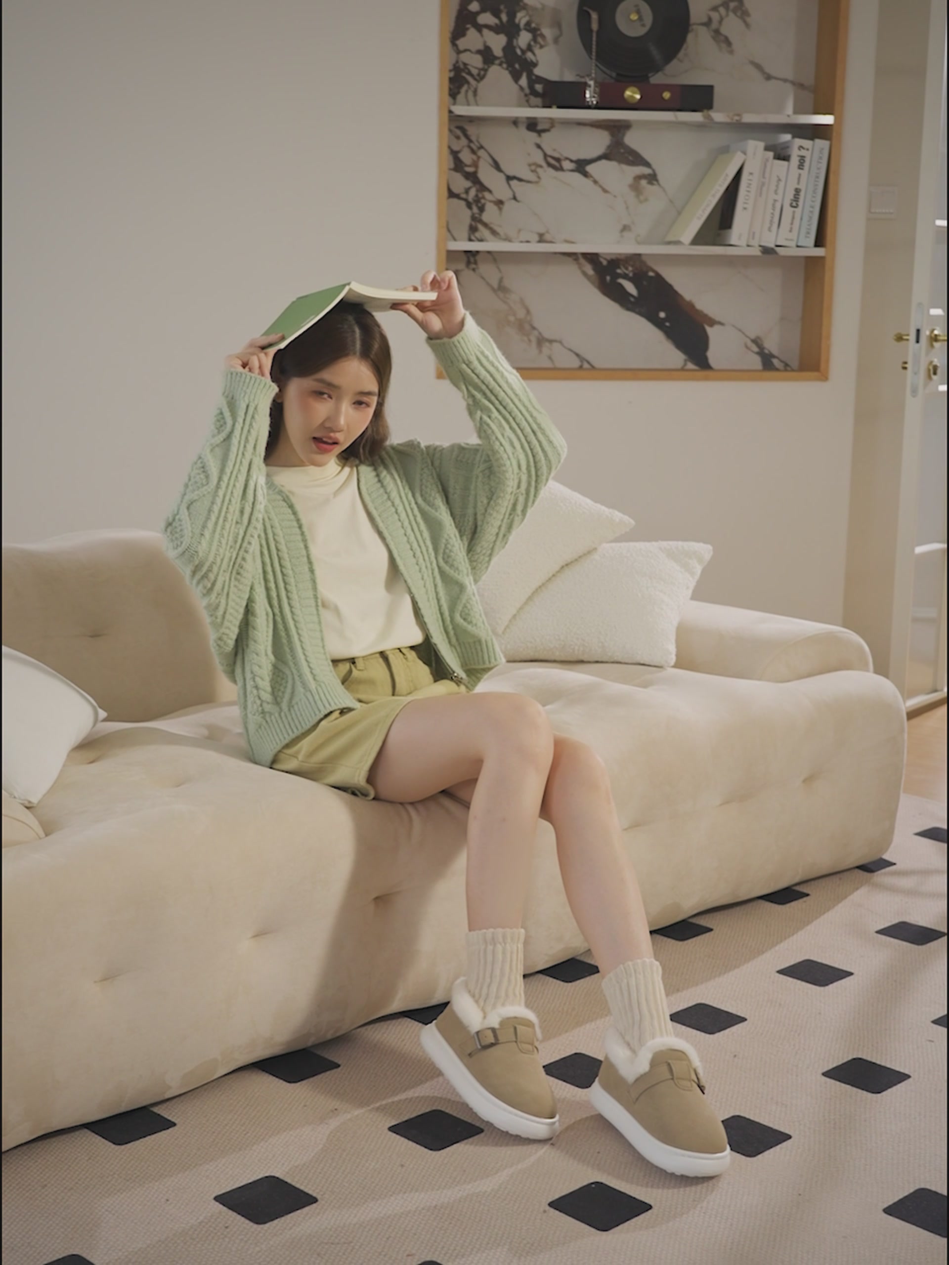 朴西PUXI雪地伴包跟棉拖鞋：这个冬天，我的双脚找到了温暖的归宿