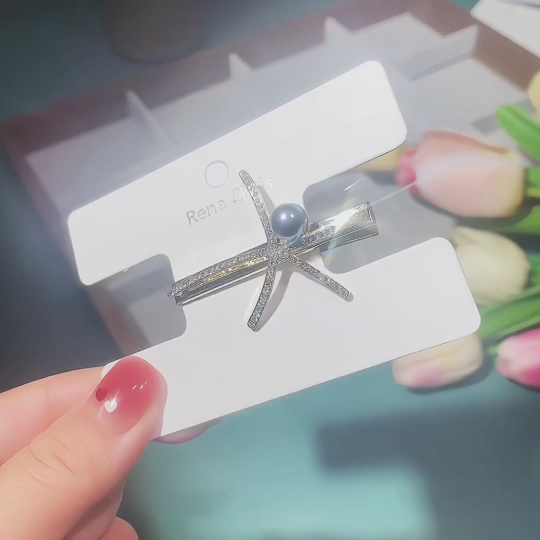 海星鸭嘴夹，碎发终结者！Rena Chris新款让我告别凌乱刘海