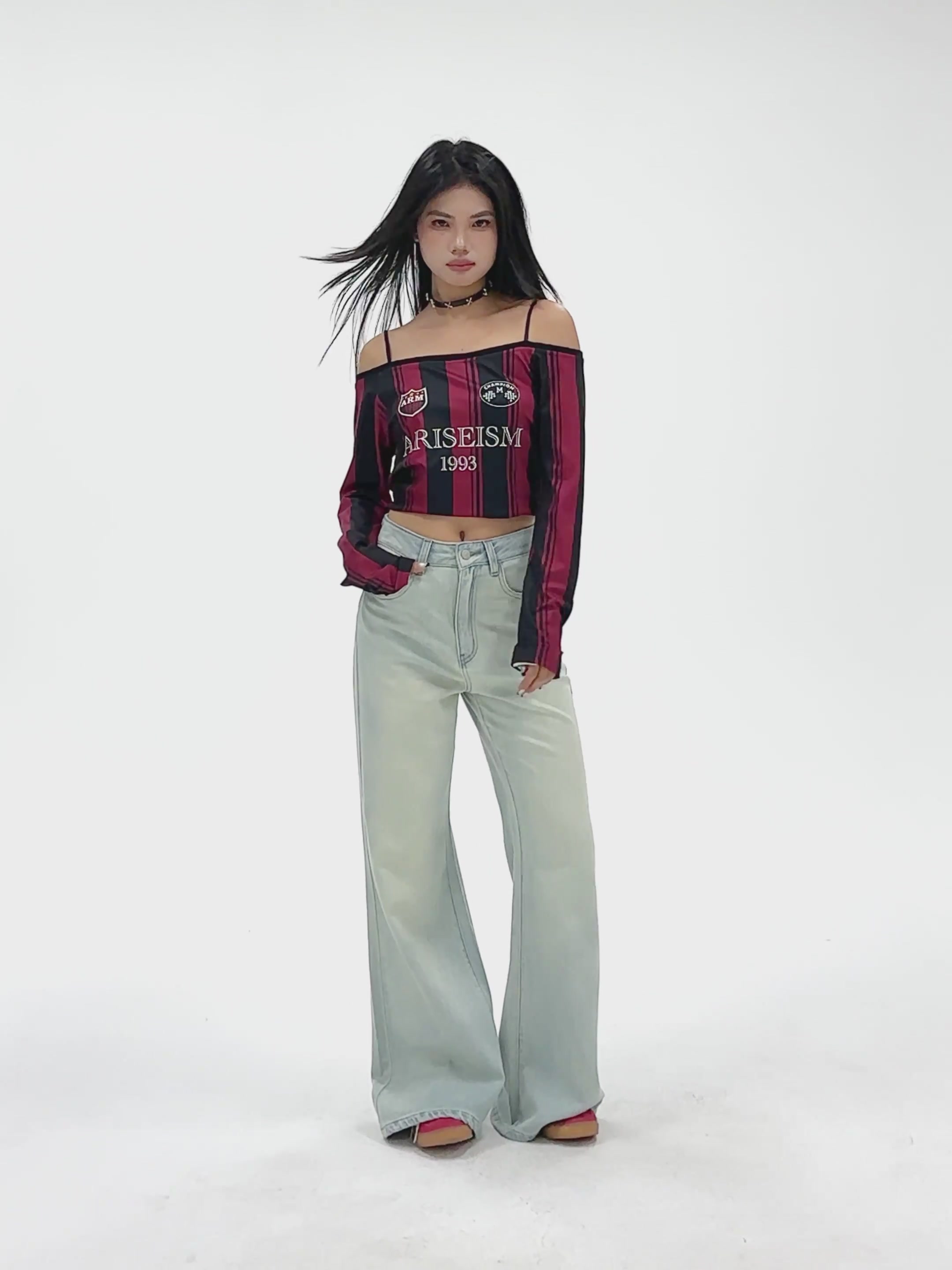 这条浅蓝喇叭裤，让我在春天找回90年代的松弛感