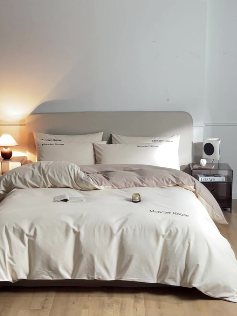 爸妈送的开学礼，这款纯棉刺绣三件套让我宿舍秒变温馨小窝！