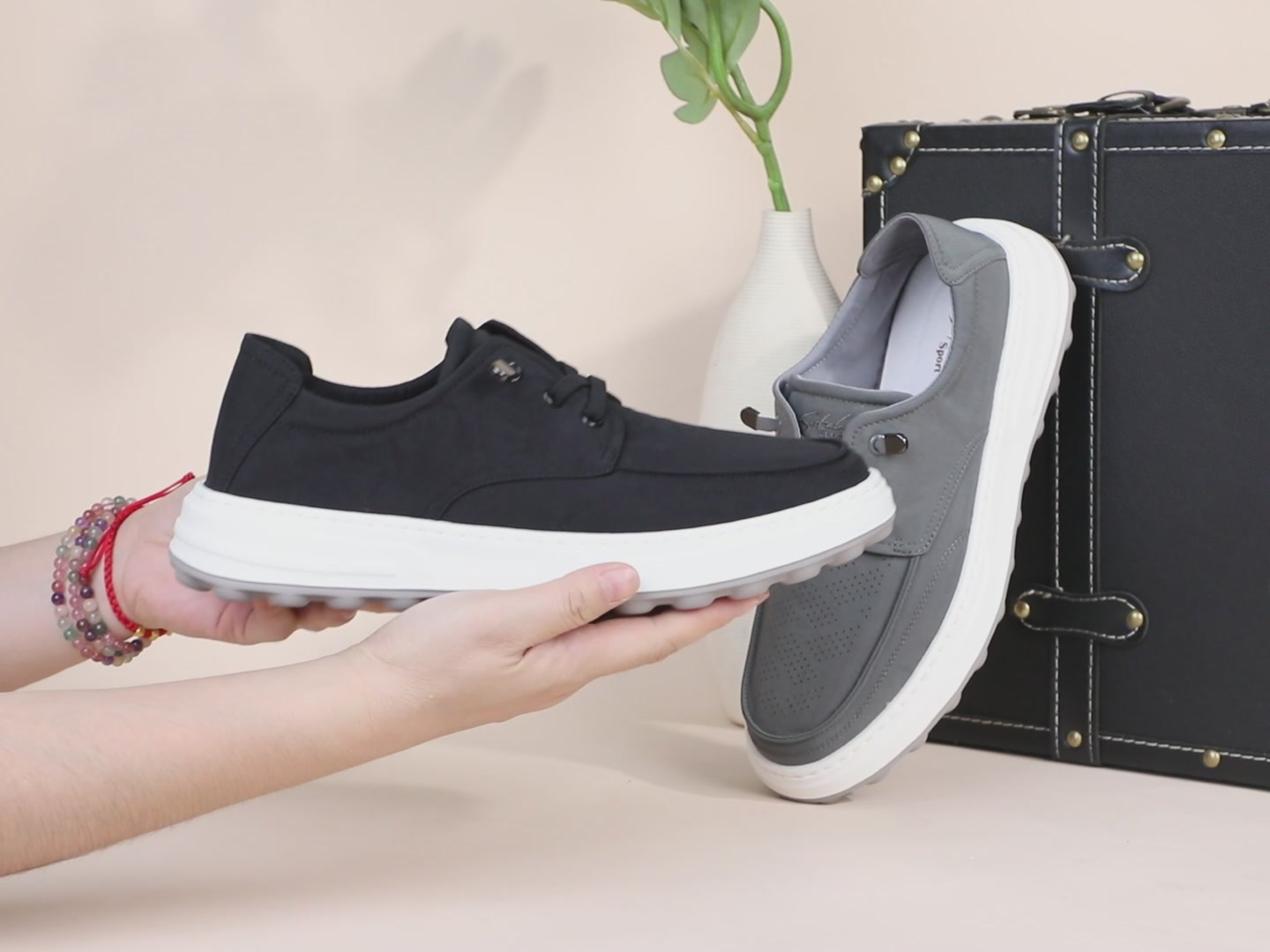 沙驰Sport轻便双色发泡底男休闲鞋：一双让我反思“轻便”定义的布鞋