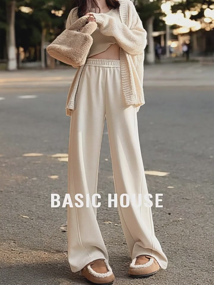 这条毛呢阔腿裤，让我在冬天也能穿出走路带风的气场！